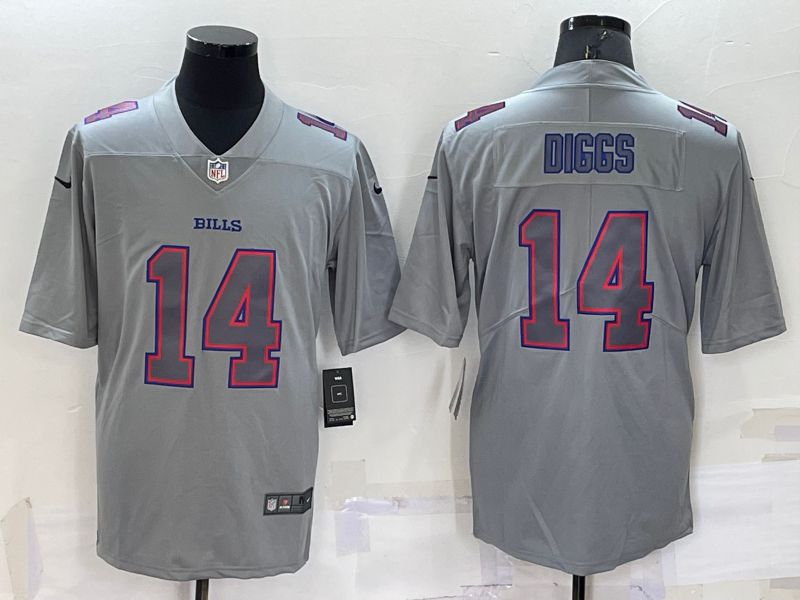 Men Buffalo Bills 14 Diggs Grey 2022 Nike Limited Vapor Untouchable NFL Jerseys